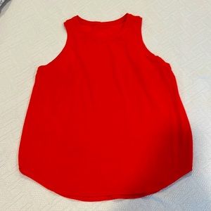 Lululemon High Neck Running Tank, Red, Size 10